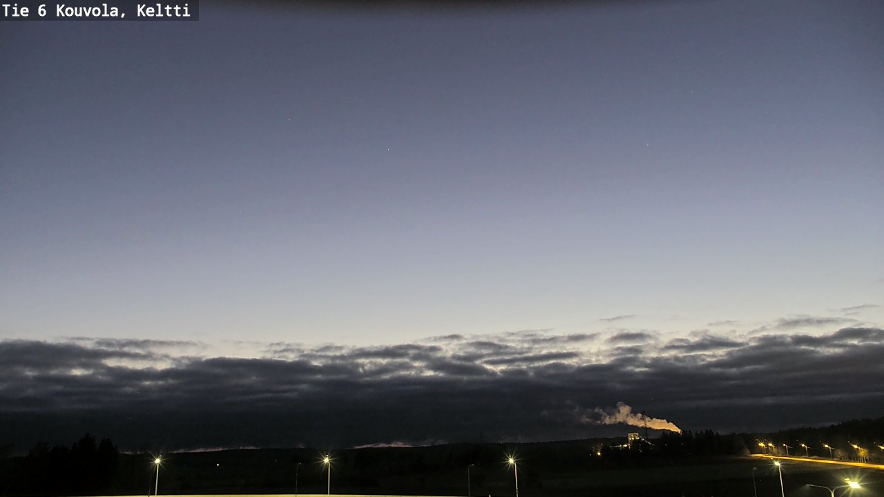 Weather Camera Image Väg 6 Kouvola,  Keltti, Kouvola, Kymenlaakso
