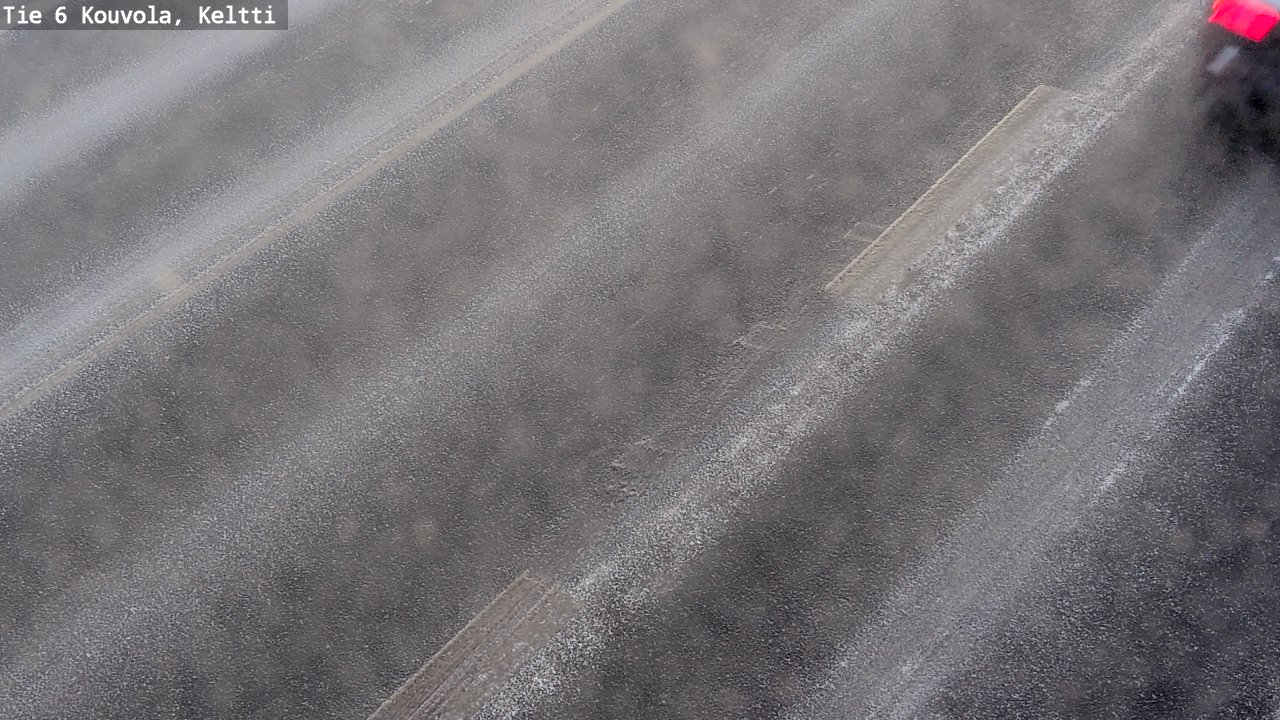 Weather Camera Image Väg 6 Kouvola,  Keltti, Kouvola, Kymenlaakso