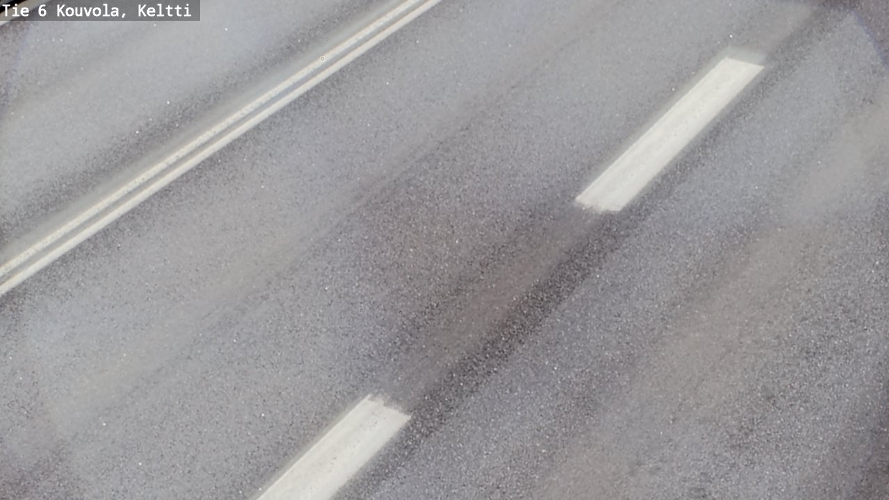 Weather Camera Image Väg 6 Kouvola,  Keltti, Kouvola, Kymenlaakso