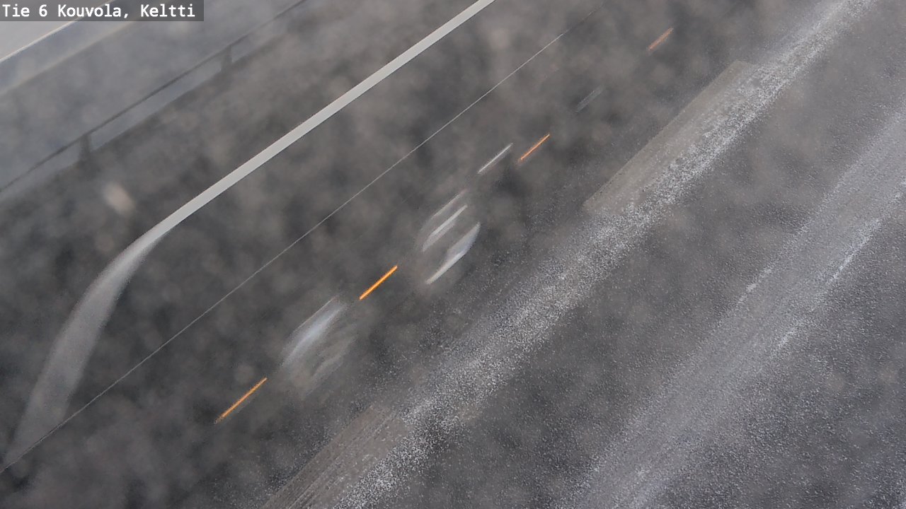 Weather Camera Image Väg 6 Kouvola,  Keltti, Kouvola, Kymenlaakso