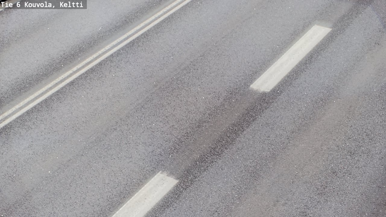 Weather Camera Image Väg 6 Kouvola,  Keltti, Kouvola, Kymenlaakso