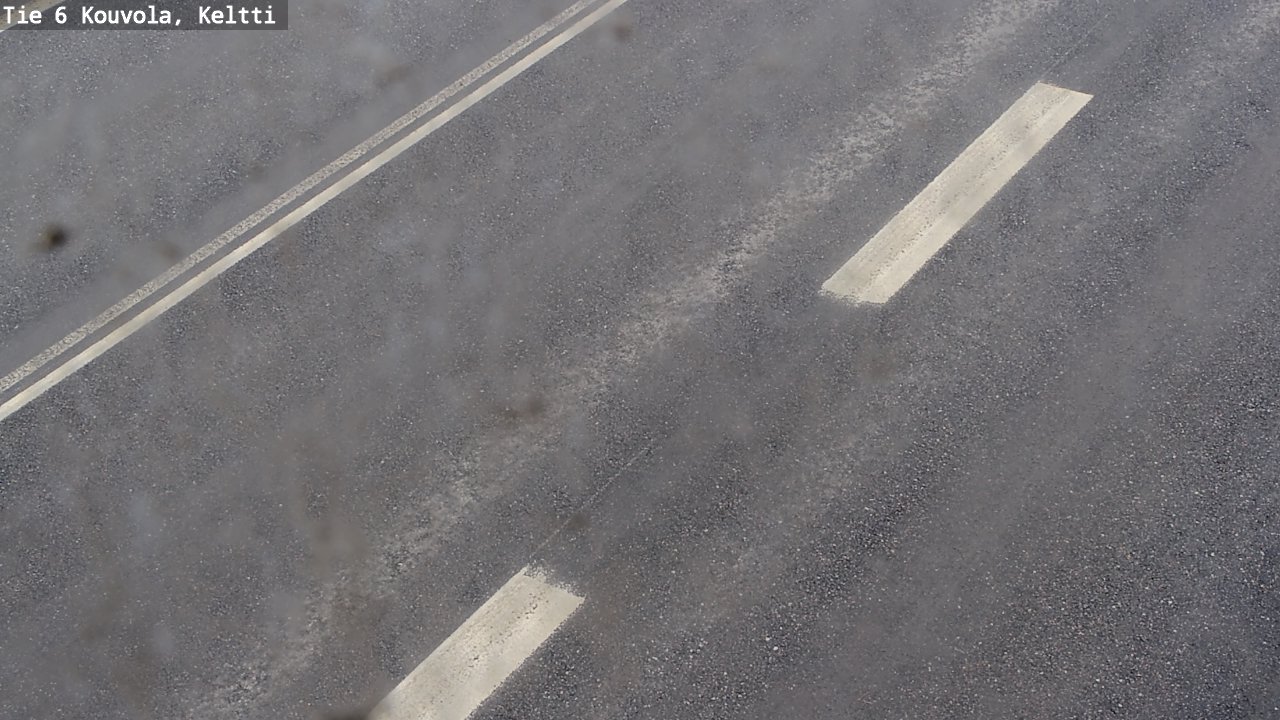 Weather Camera Image Väg 6 Kouvola,  Keltti, Kouvola, Kymenlaakso