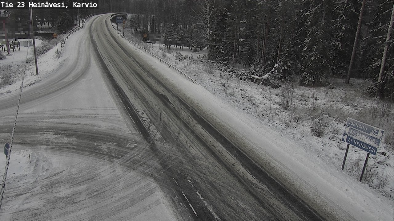 Weather Camera Image Väg 23 Heinävesi, Karvio, Heinävesi, Pohjois-Karjala