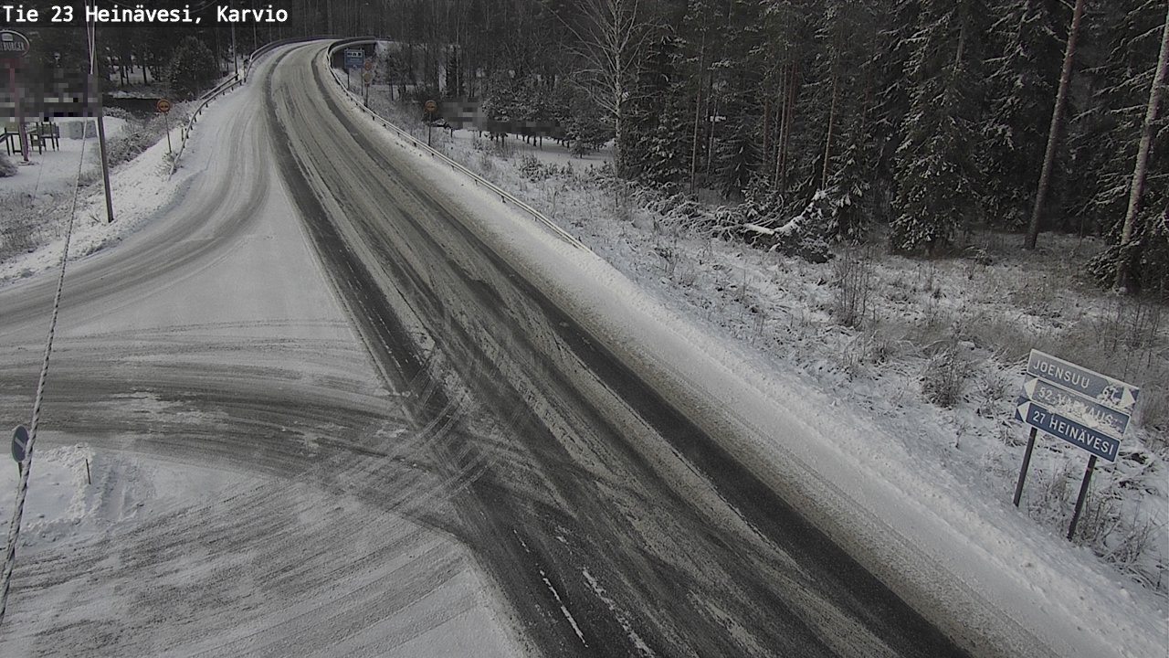 Weather Camera Image Väg 23 Heinävesi, Karvio, Heinävesi, Pohjois-Karjala