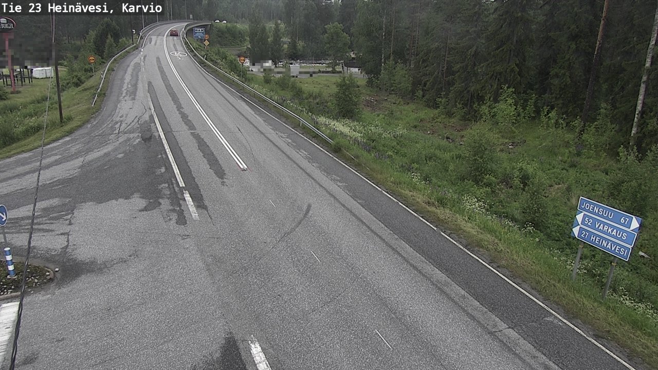 Weather Camera Image Väg 23 Heinävesi, Karvio, Heinävesi, Pohjois-Karjala