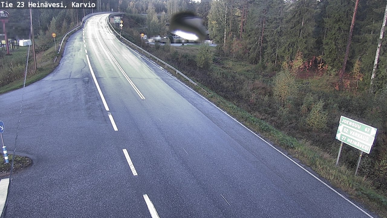 Weather Camera Image Väg 23 Heinävesi, Karvio, Heinävesi, Pohjois-Karjala