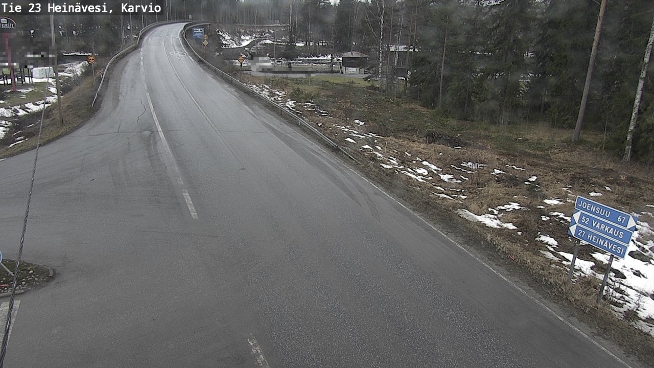 Weather Camera Image Road 23 Heinävesi, Karvio, Heinävesi, Pohjois-Karjala