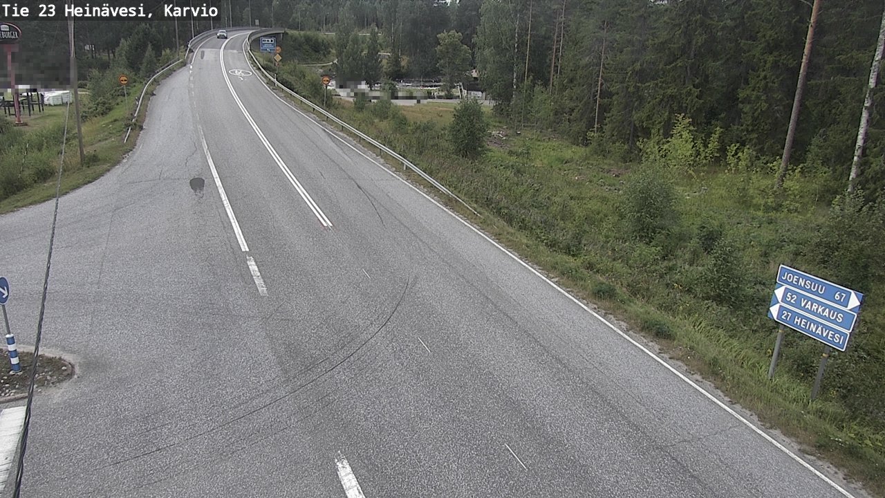 Weather Camera Image Väg 23 Heinävesi, Karvio, Heinävesi, Pohjois-Karjala