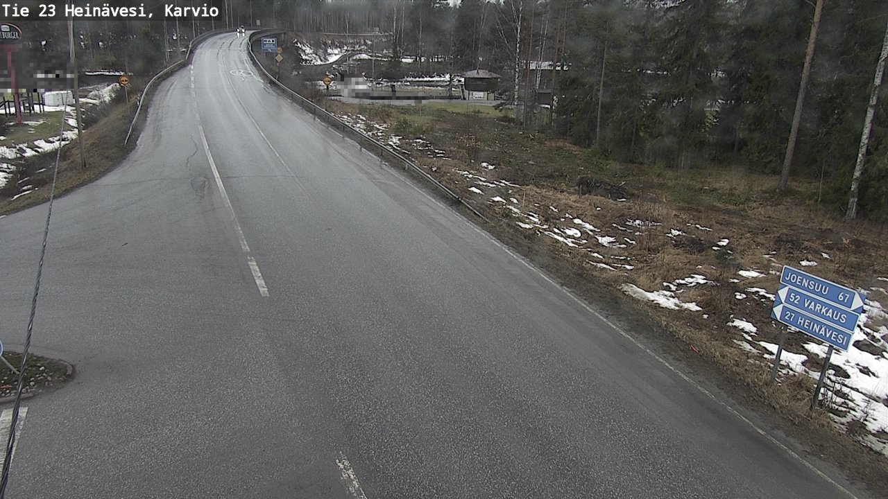 Weather Camera Image Road 23 Heinävesi, Karvio, Heinävesi, Pohjois-Karjala