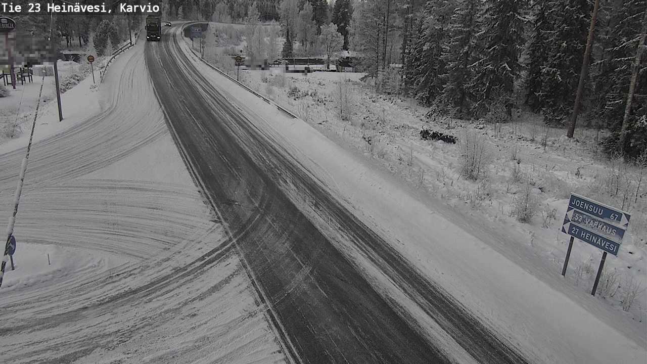 Weather Camera Image Road 23 Heinävesi, Karvio, Heinävesi, Pohjois-Karjala