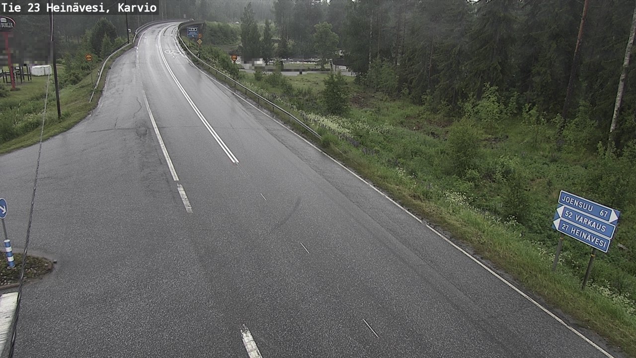 Weather Camera Image Väg 23 Heinävesi, Karvio, Heinävesi, Pohjois-Karjala
