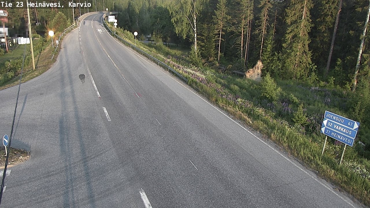 Weather Camera Image Road 23 Heinävesi, Karvio, Heinävesi, Pohjois-Karjala