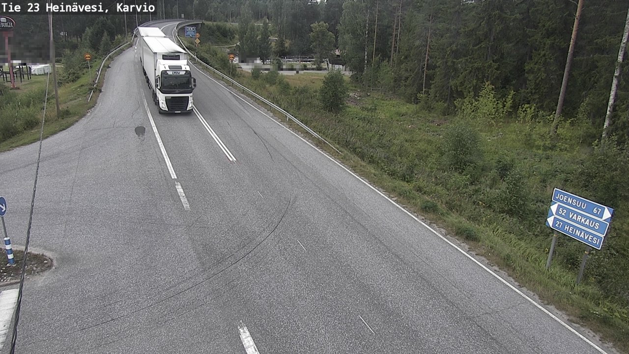 Weather Camera Image Väg 23 Heinävesi, Karvio, Heinävesi, Pohjois-Karjala