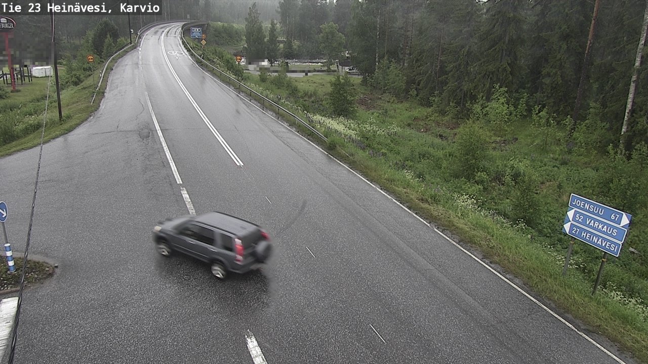 Weather Camera Image Väg 23 Heinävesi, Karvio, Heinävesi, Pohjois-Karjala