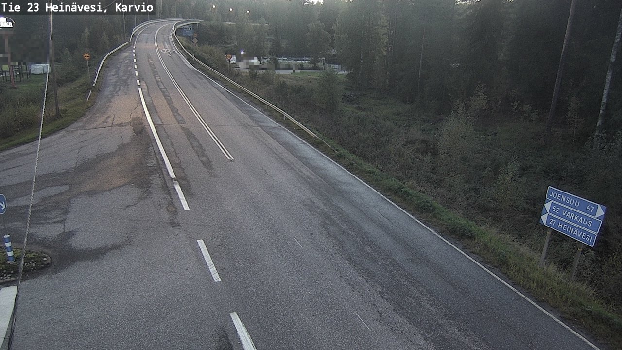 Weather Camera Image Väg 23 Heinävesi, Karvio, Heinävesi, Pohjois-Karjala