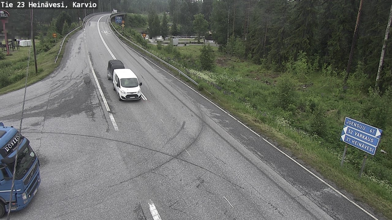 Weather Camera Image Väg 23 Heinävesi, Karvio, Heinävesi, Pohjois-Karjala