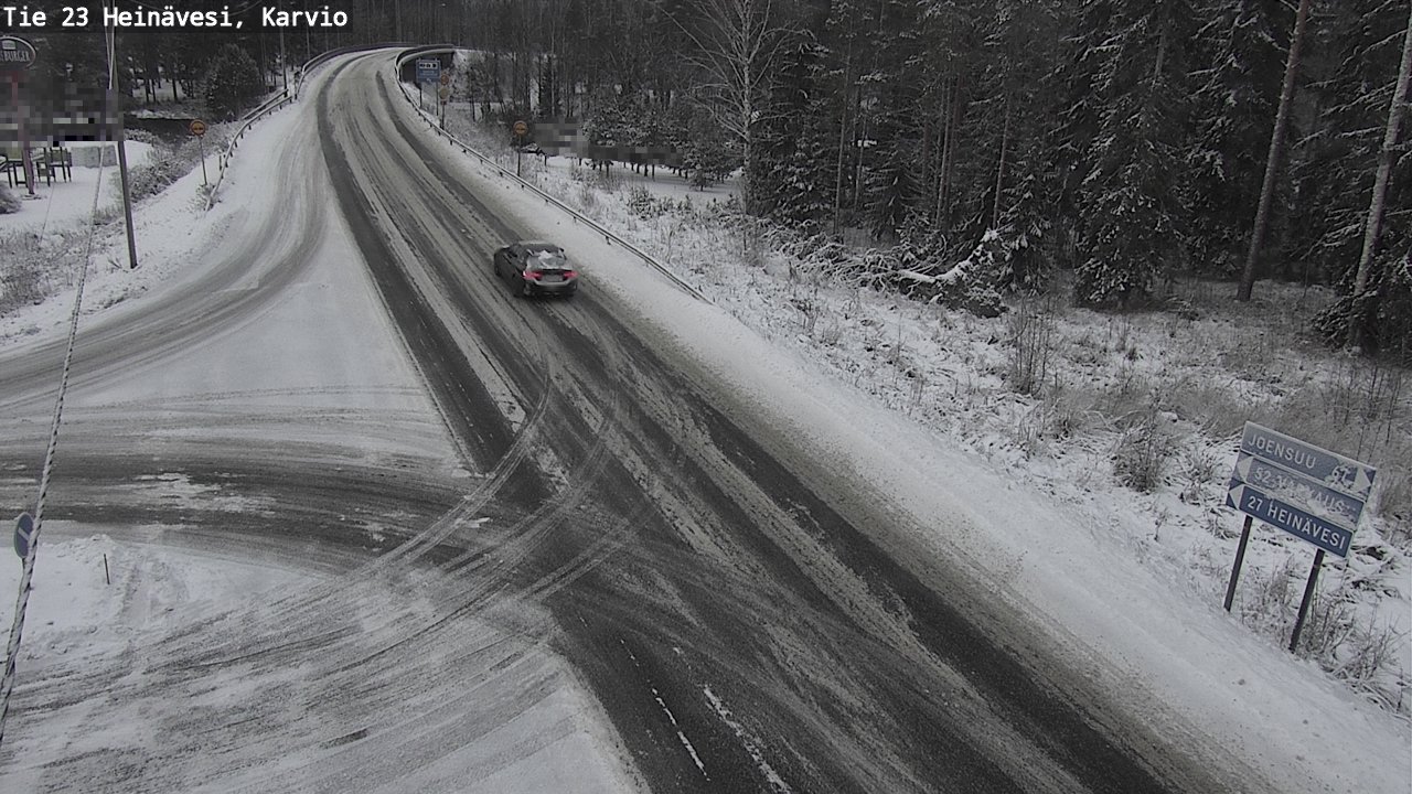 Weather Camera Image Väg 23 Heinävesi, Karvio, Heinävesi, Pohjois-Karjala