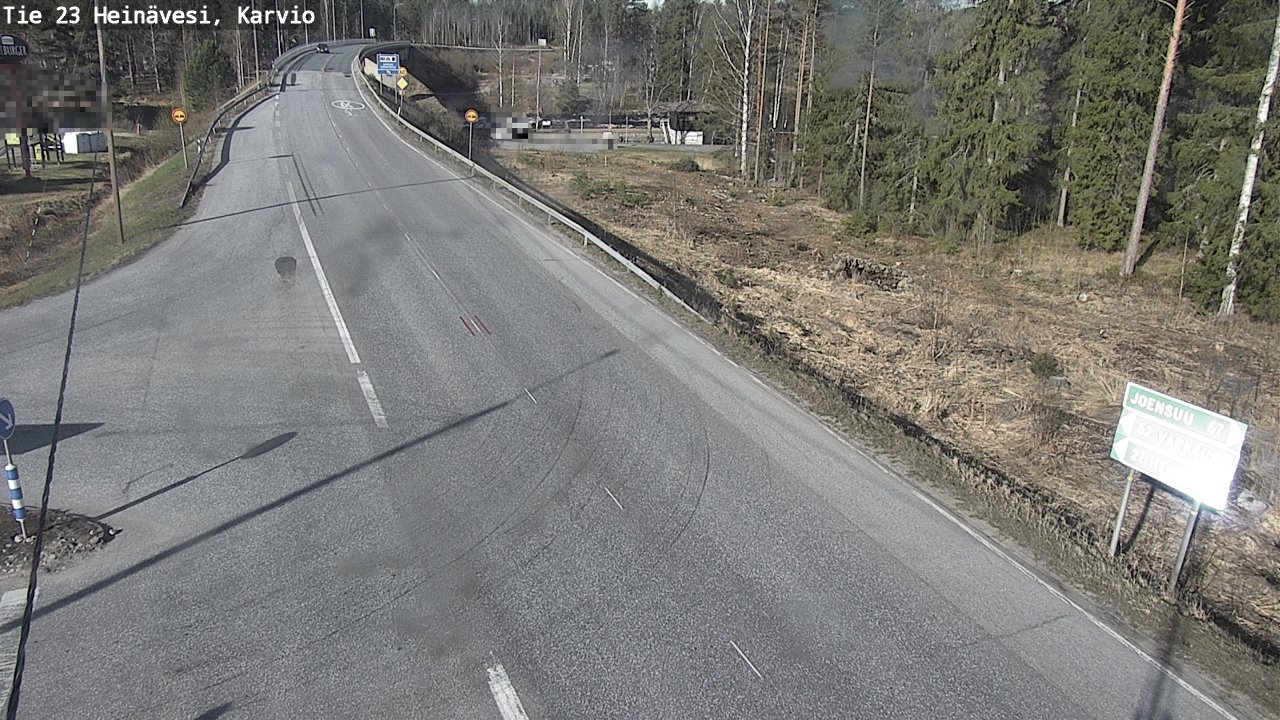 Weather Camera Image Road 23 Heinävesi, Karvio, Heinävesi, Pohjois-Karjala