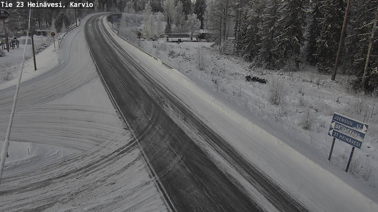 Weather Camera Image Road 23 Heinävesi, Karvio, Heinävesi, Pohjois-Karjala