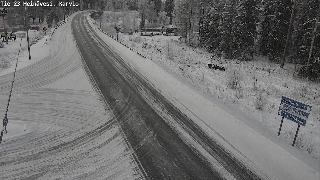 Weather Camera Image Road 23 Heinävesi, Karvio, Heinävesi, Pohjois-Karjala