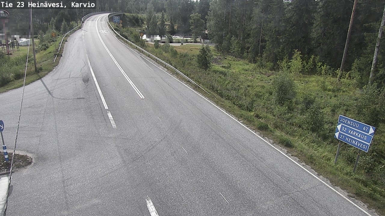 Kelikamerat Kuva Tie 23 Heinävesi, Karvio, Heinävesi, Pohjois-Karjala