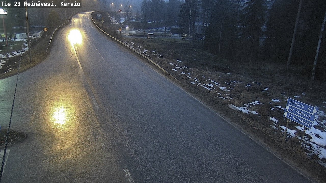 Weather Camera Image Väg 23 Heinävesi, Karvio, Heinävesi, Pohjois-Karjala