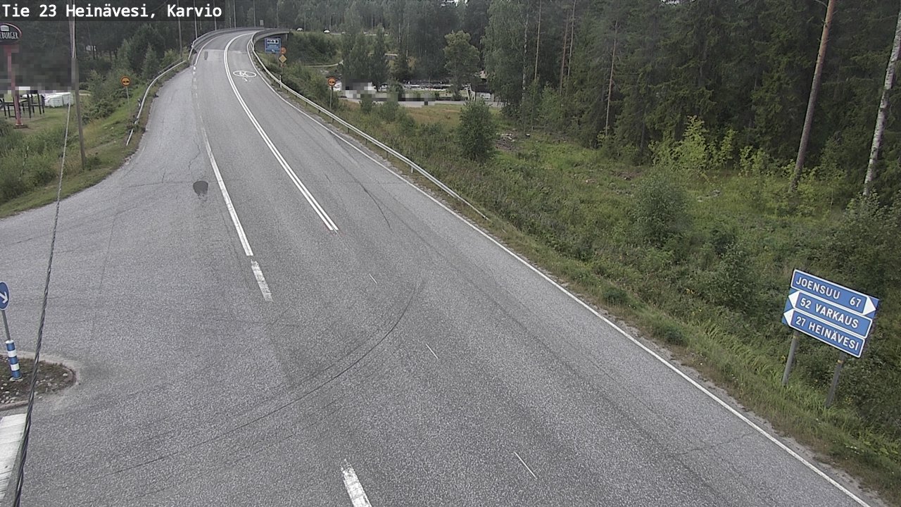 Weather Camera Image Väg 23 Heinävesi, Karvio, Heinävesi, Pohjois-Karjala