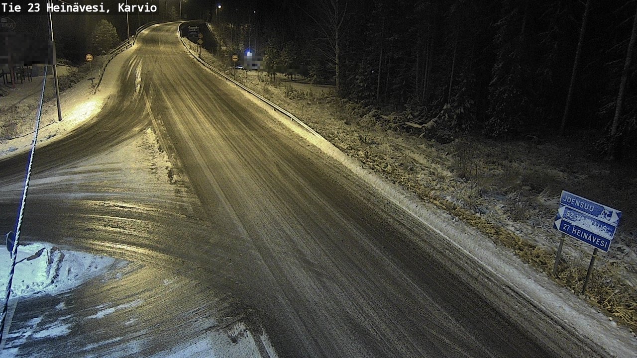 Weather Camera Image Väg 23 Heinävesi, Karvio, Heinävesi, Pohjois-Karjala