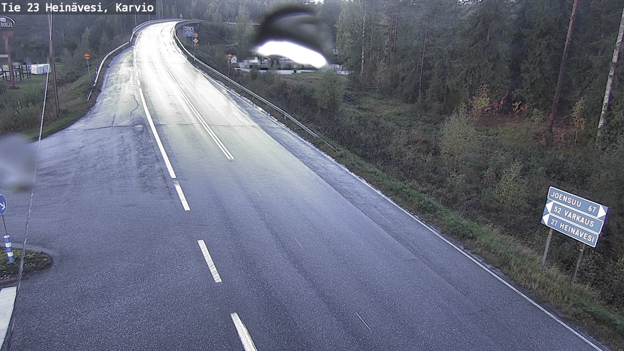 Weather Camera Image Väg 23 Heinävesi, Karvio, Heinävesi, Pohjois-Karjala