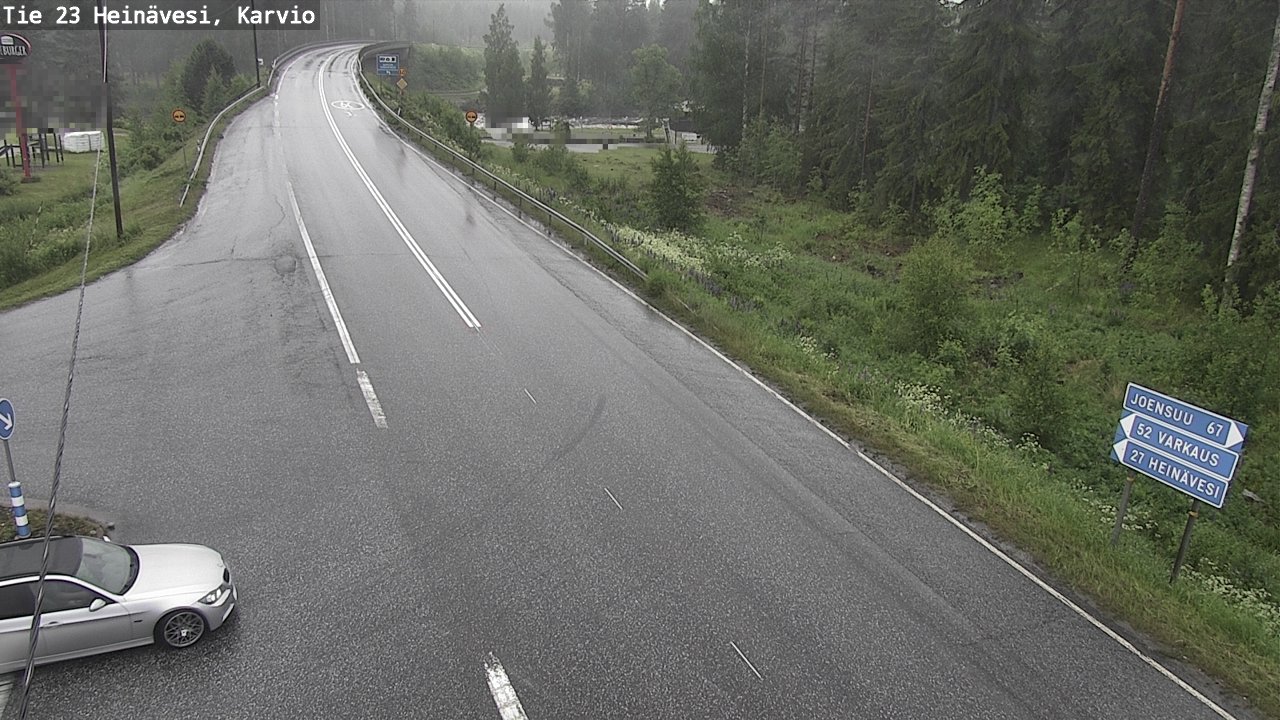 Weather Camera Image Väg 23 Heinävesi, Karvio, Heinävesi, Pohjois-Karjala