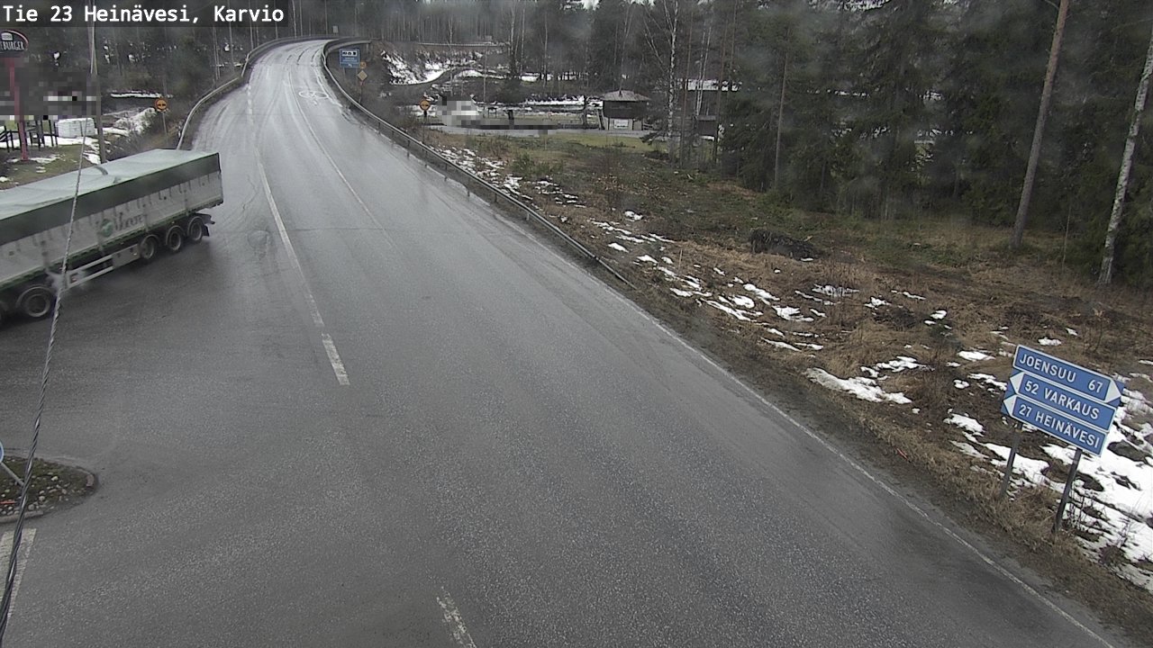 Weather Camera Image Road 23 Heinävesi, Karvio, Heinävesi, Pohjois-Karjala