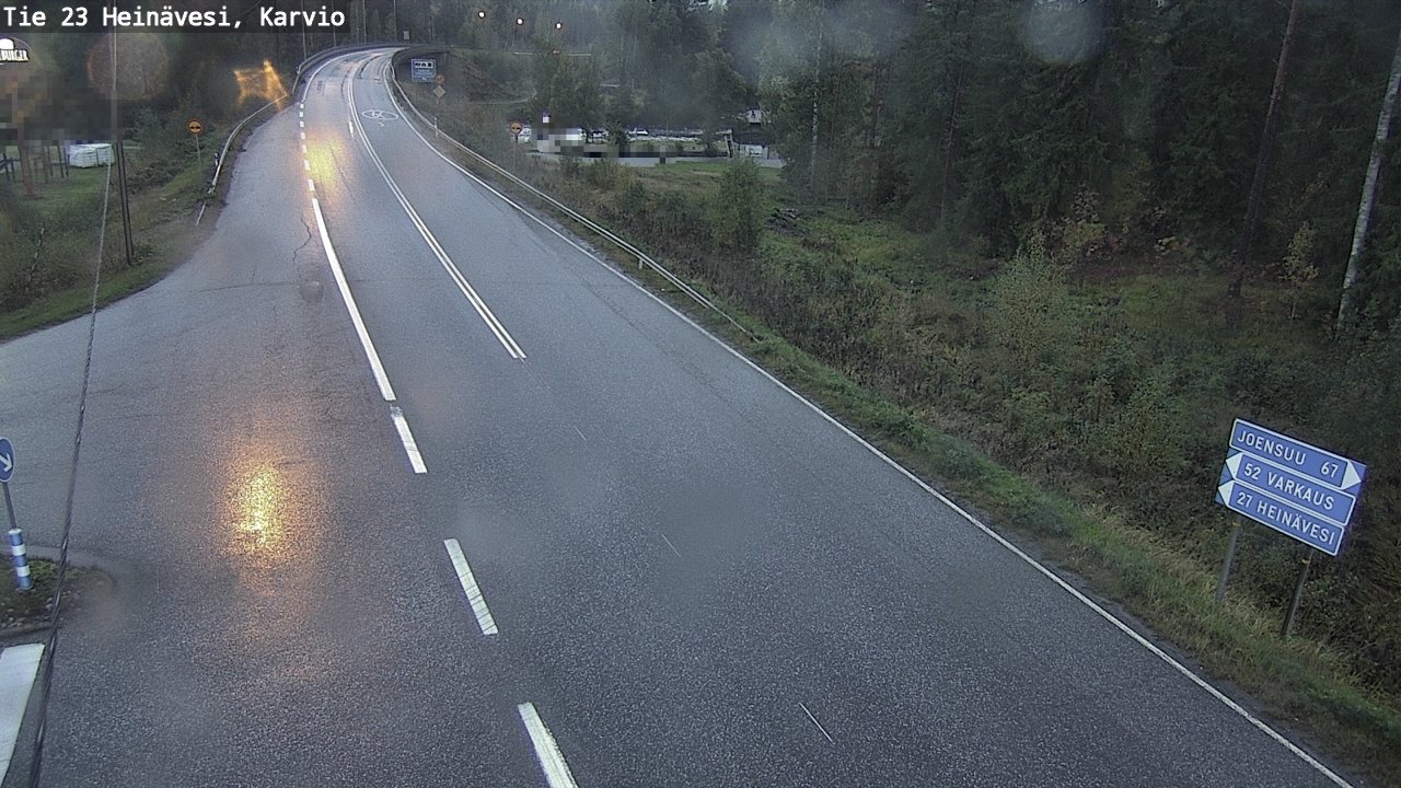 Weather Camera Image Väg 23 Heinävesi, Karvio, Heinävesi, Pohjois-Karjala