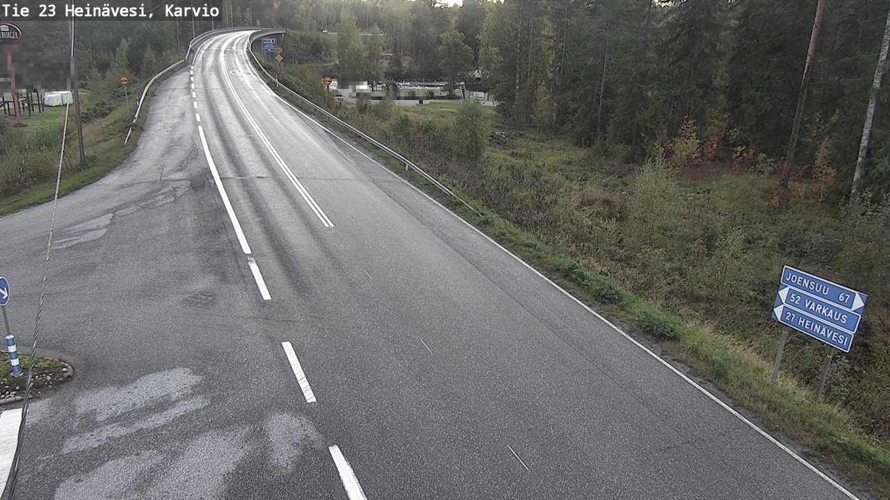 Weather Camera Image Väg 23 Heinävesi, Karvio, Heinävesi, Pohjois-Karjala