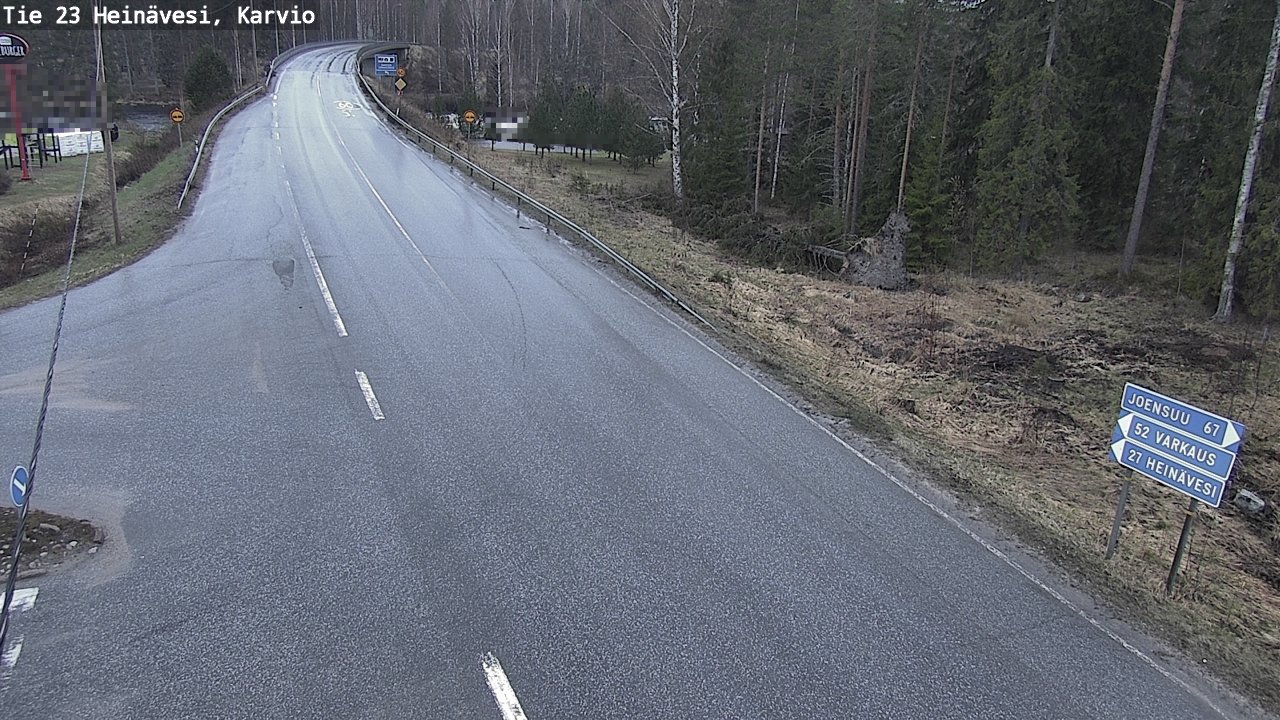Weather Camera Image Road 23 Heinävesi, Karvio, Heinävesi, Pohjois-Karjala
