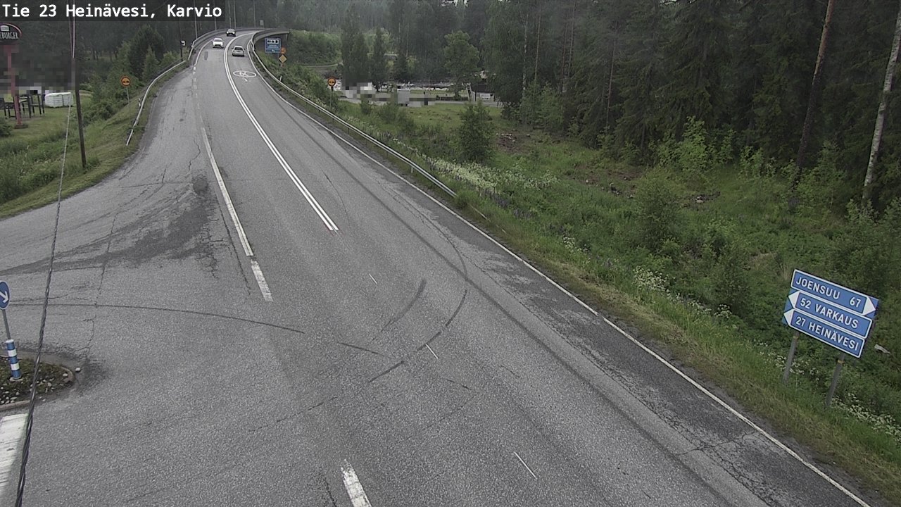 Weather Camera Image Väg 23 Heinävesi, Karvio, Heinävesi, Pohjois-Karjala