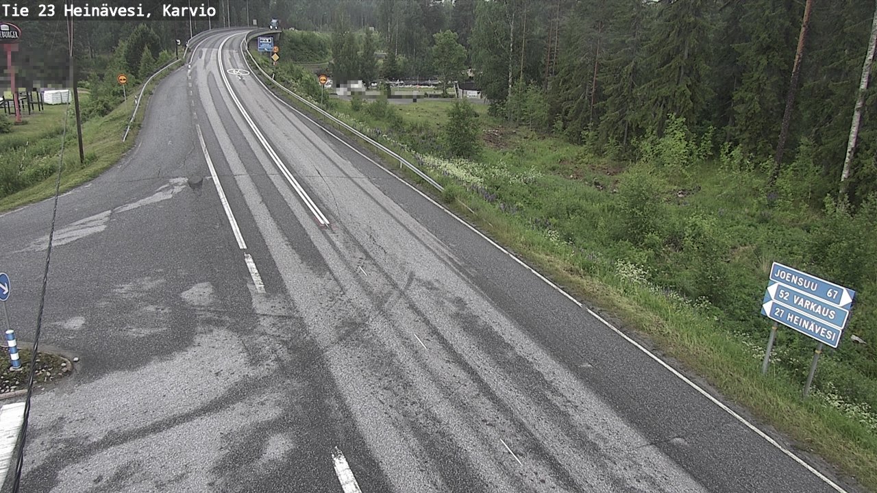 Weather Camera Image Väg 23 Heinävesi, Karvio, Heinävesi, Pohjois-Karjala