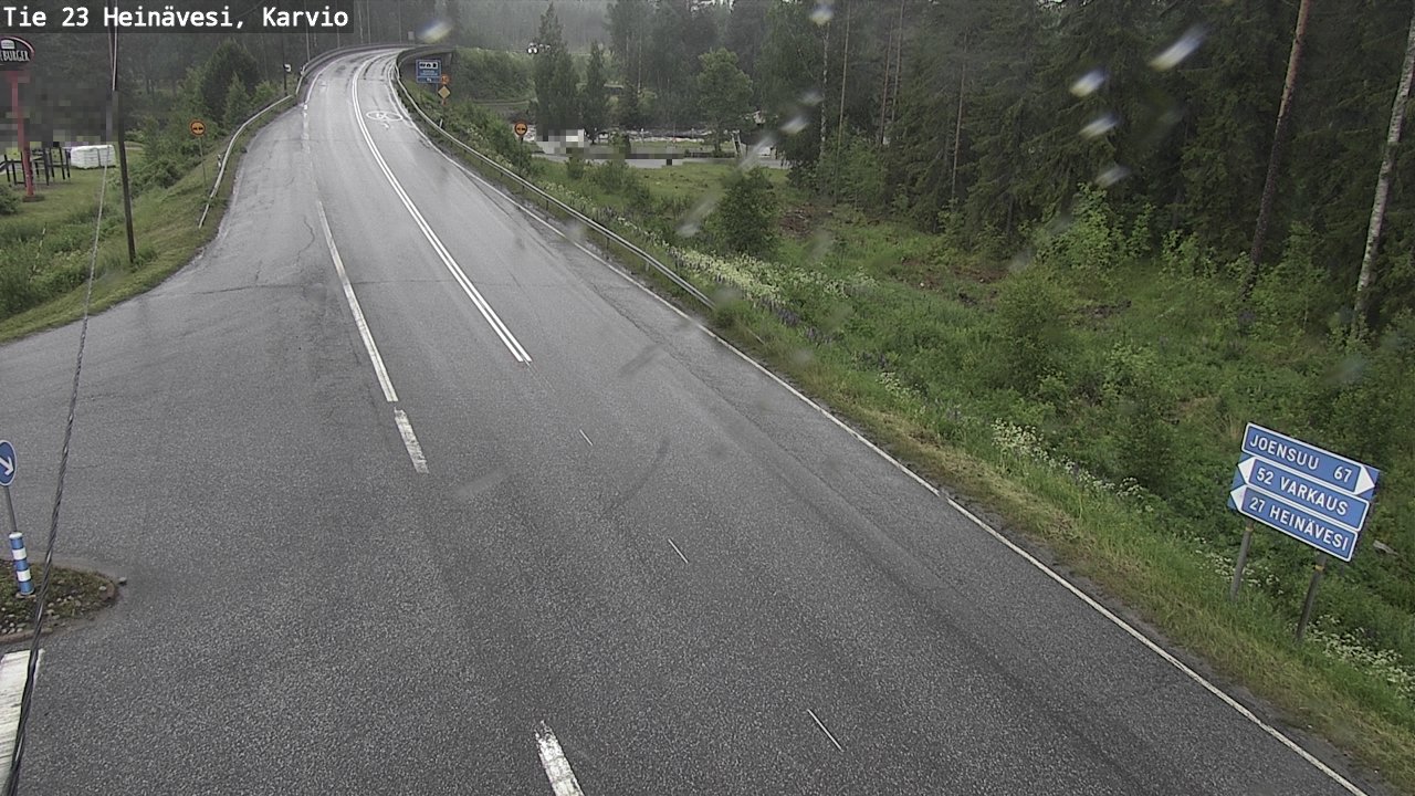 Weather Camera Image Road 23 Heinävesi, Karvio, Heinävesi, Pohjois-Karjala