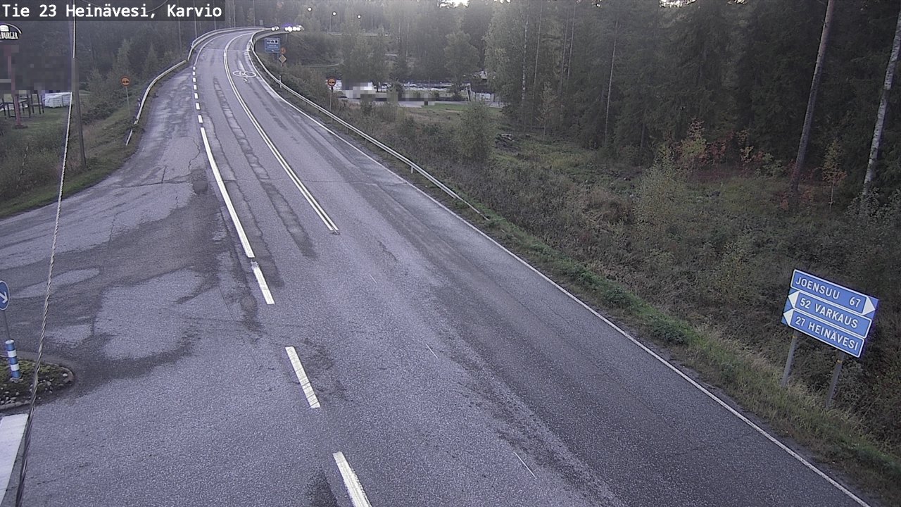 Weather Camera Image Väg 23 Heinävesi, Karvio, Heinävesi, Pohjois-Karjala