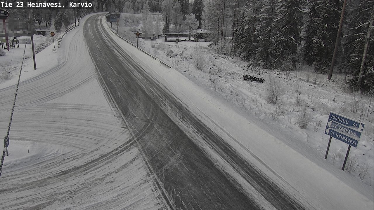 Weather Camera Image Road 23 Heinävesi, Karvio, Heinävesi, Pohjois-Karjala