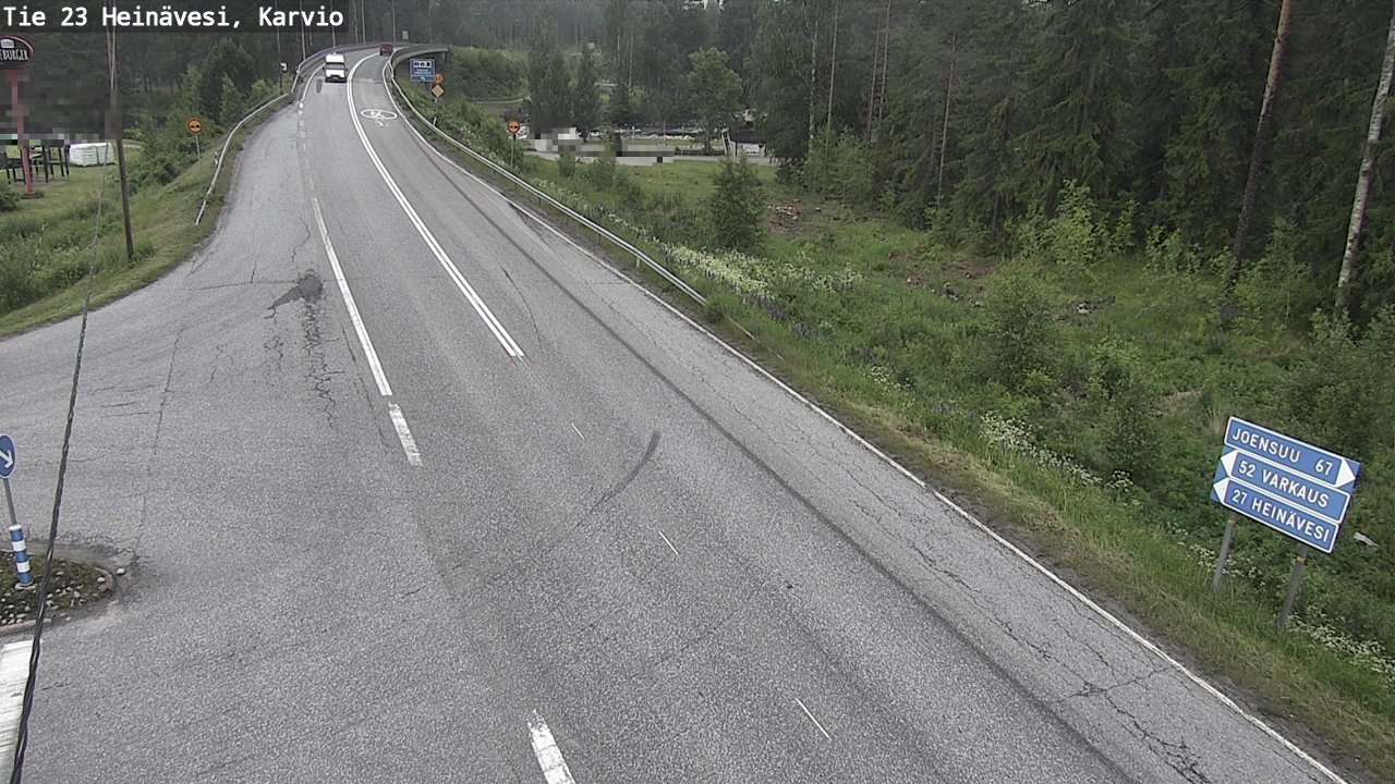 Weather Camera Image Road 23 Heinävesi, Karvio, Heinävesi, Pohjois-Karjala
