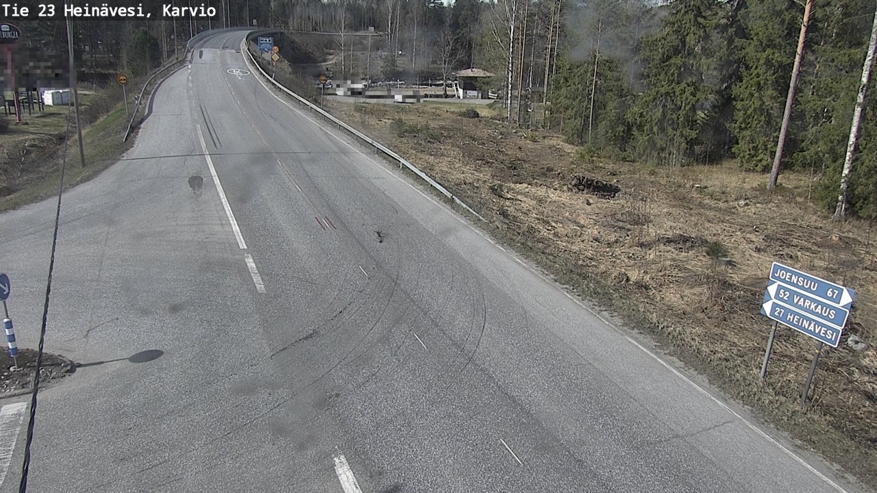 Weather Camera Image Road 23 Heinävesi, Karvio, Heinävesi, Pohjois-Karjala