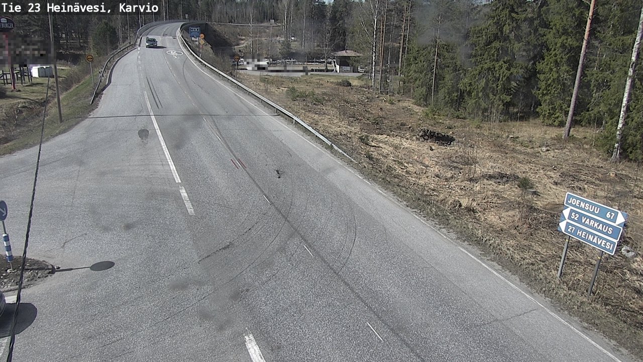 Weather Camera Image Road 23 Heinävesi, Karvio, Heinävesi, Pohjois-Karjala