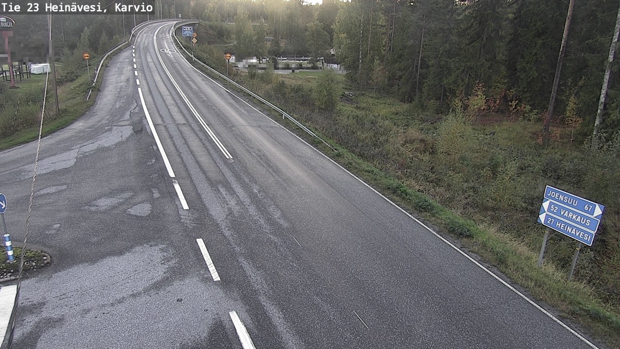 Weather Camera Image Väg 23 Heinävesi, Karvio, Heinävesi, Pohjois-Karjala