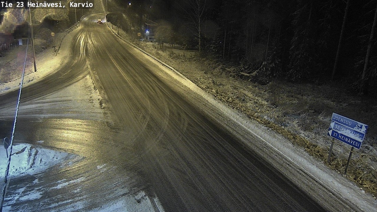 Weather Camera Image Väg 23 Heinävesi, Karvio, Heinävesi, Pohjois-Karjala