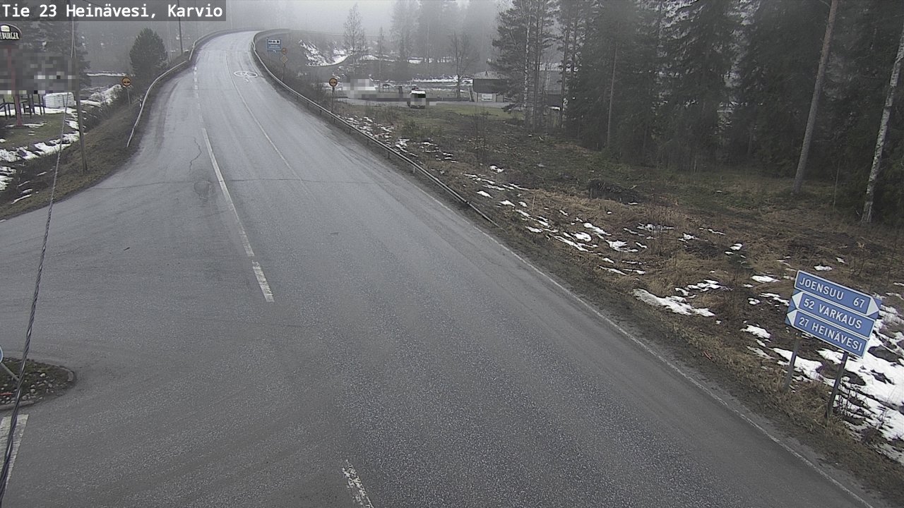 Weather Camera Image Road 23 Heinävesi, Karvio, Heinävesi, Pohjois-Karjala