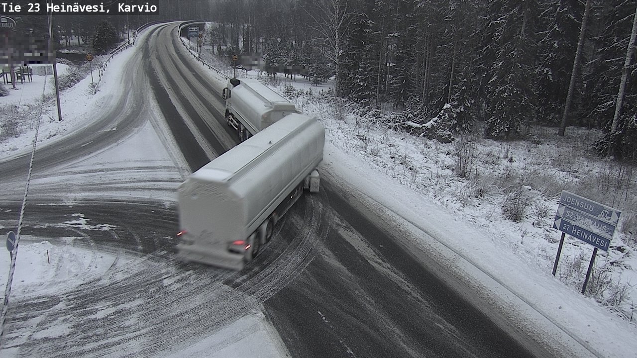 Weather Camera Image Väg 23 Heinävesi, Karvio, Heinävesi, Pohjois-Karjala