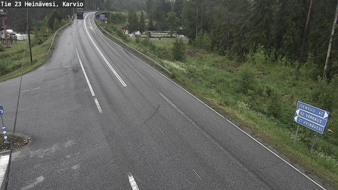 Weather Camera Image Väg 23 Heinävesi, Karvio, Heinävesi, Pohjois-Karjala