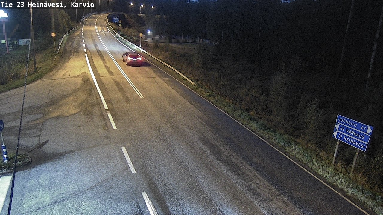 Weather Camera Image Väg 23 Heinävesi, Karvio, Heinävesi, Pohjois-Karjala