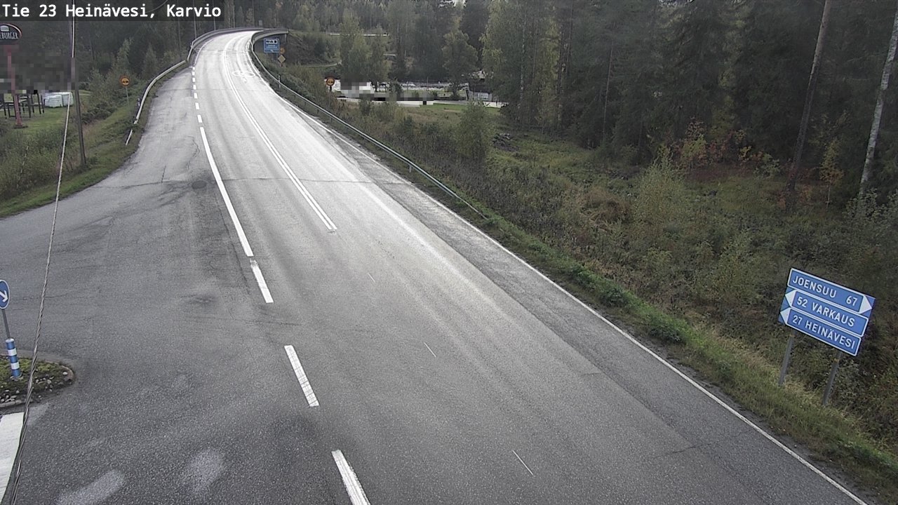 Weather Camera Image Väg 23 Heinävesi, Karvio, Heinävesi, Pohjois-Karjala