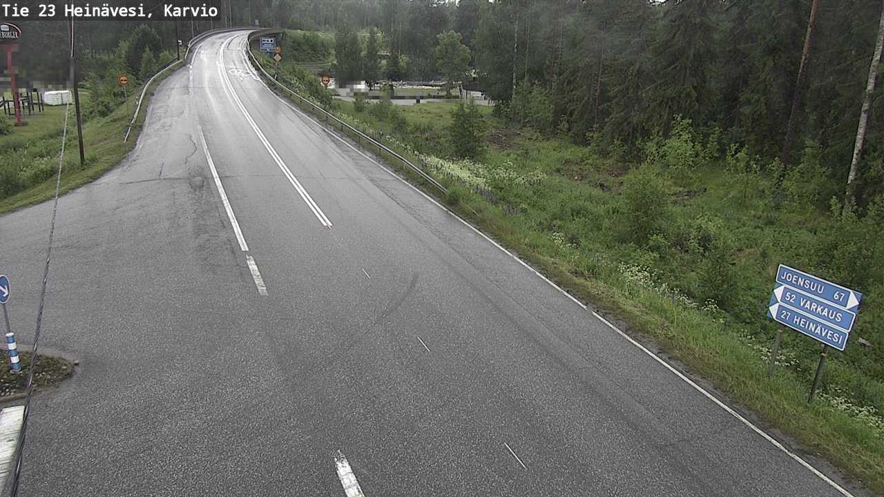 Weather Camera Image Road 23 Heinävesi, Karvio, Heinävesi, Pohjois-Karjala